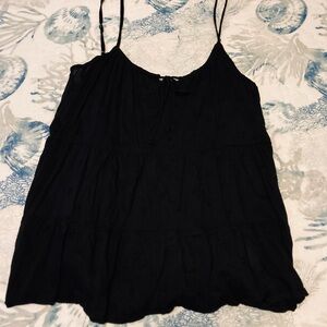 Elegant Black Women's Top old navy knit tank top size large